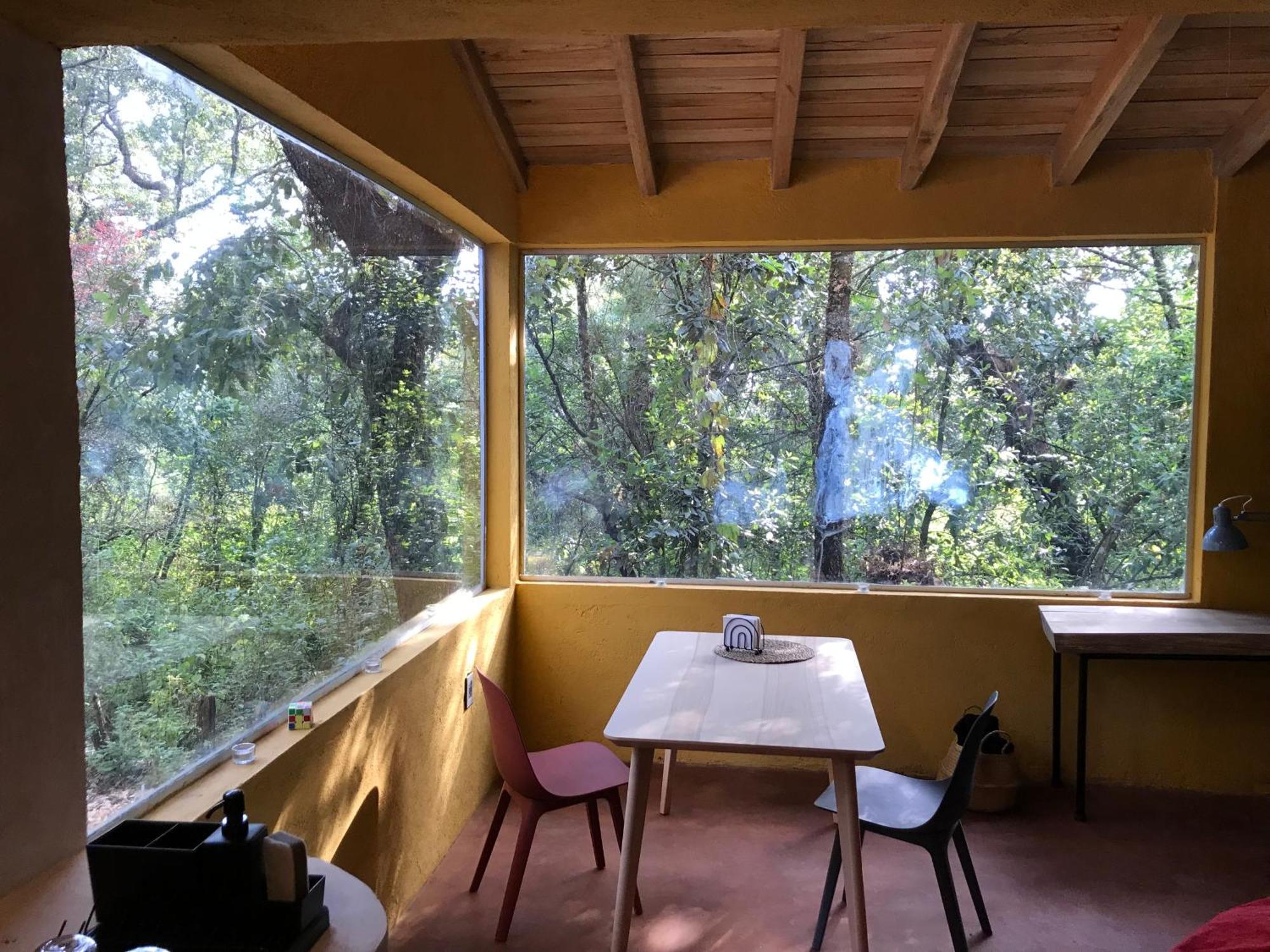 La Cabana Azul Al Fondo Del Bosque De Tepoztlán Exteriör bild