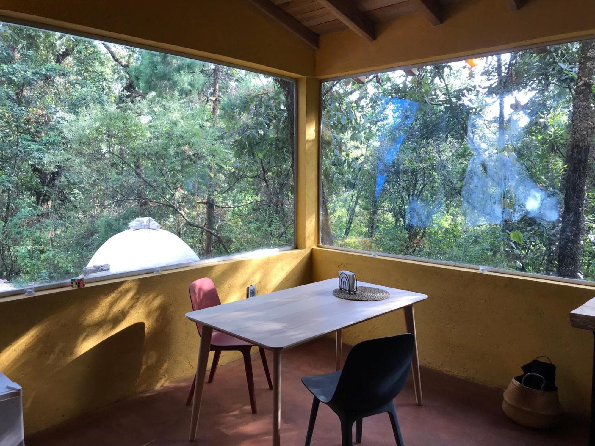 La Cabana Azul Al Fondo Del Bosque De Tepoztlán Exteriör bild