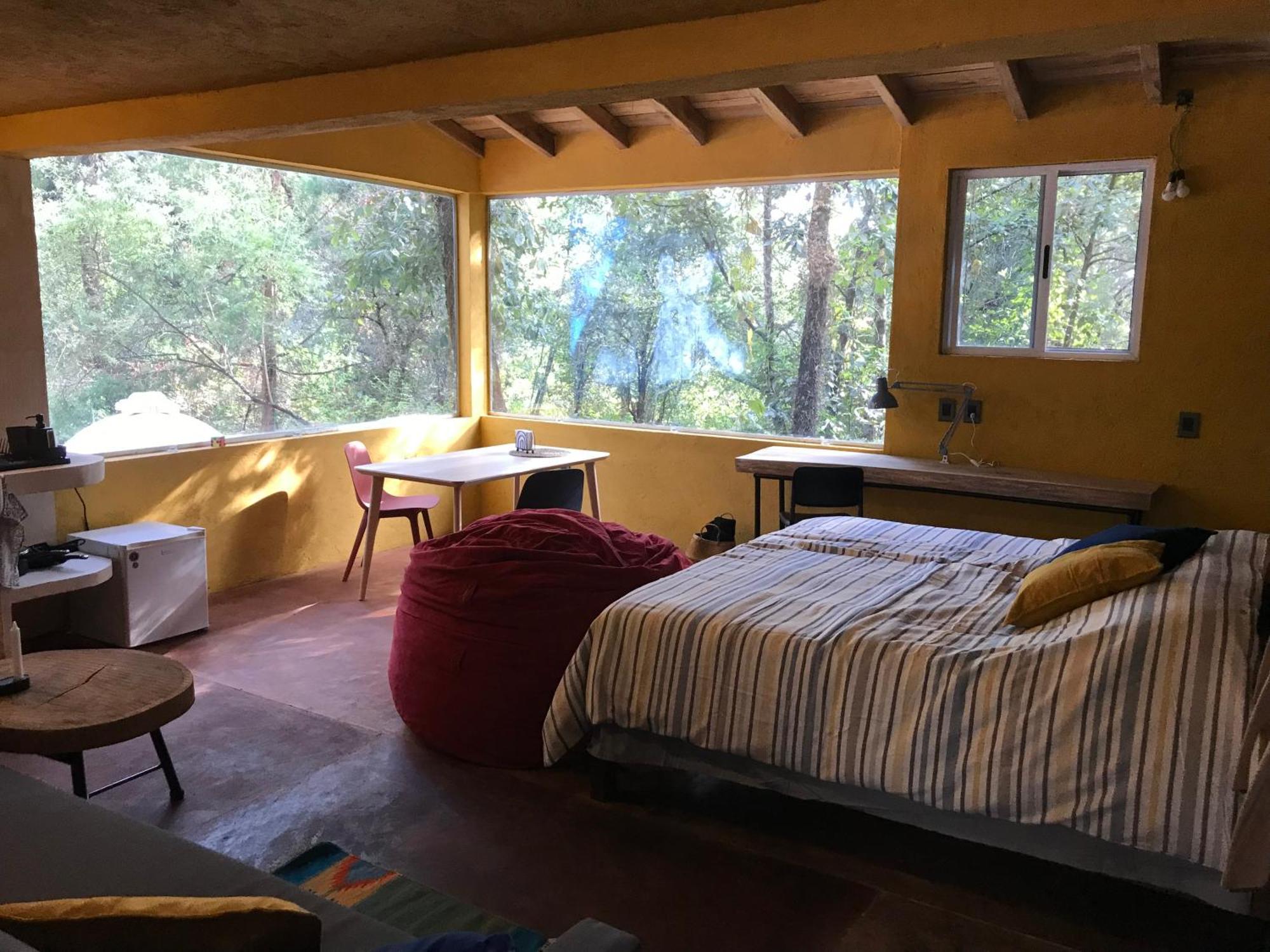 La Cabana Azul Al Fondo Del Bosque De Tepoztlán Exteriör bild